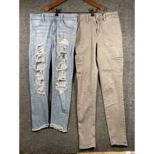 American Eagle Jeans Women's 4 TWO PAIR Next Level Stretch Jegging/Jeans